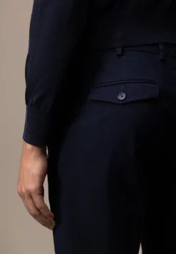 ATELIER chino in stretchstof met bandplooien Broeken