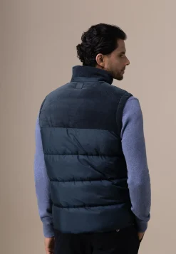 Hot ATELIER corduroy bodywarmer met hoge kraag Bodywarmers