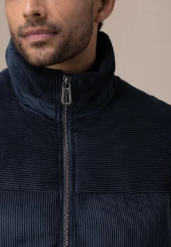 Hot ATELIER corduroy bodywarmer met hoge kraag Bodywarmers