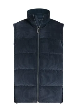 Hot ATELIER corduroy bodywarmer met hoge kraag Bodywarmers