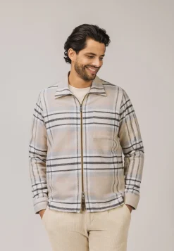 ATELIER geruit overshirt twill Overshirts|Overhemden