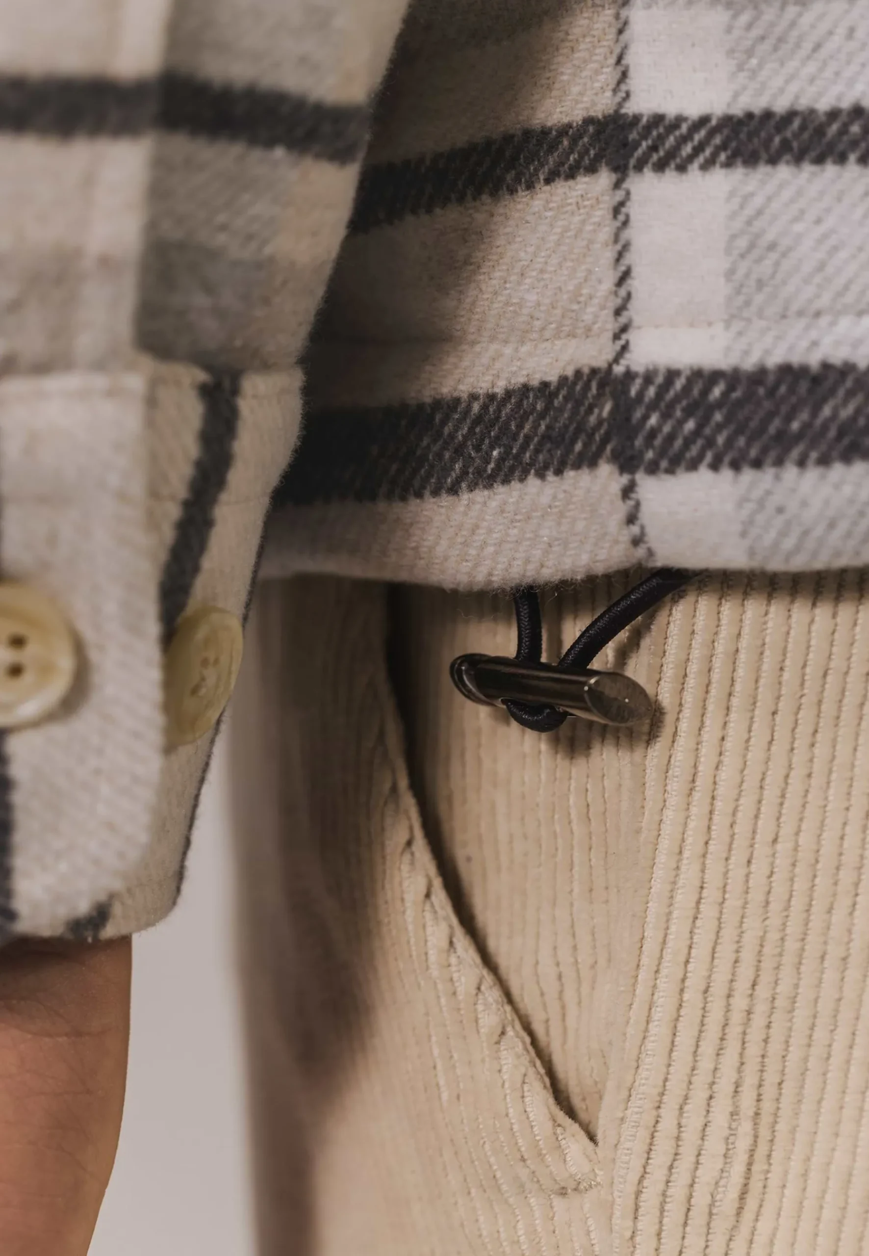 ATELIER geruit overshirt twill Overshirts|Overhemden