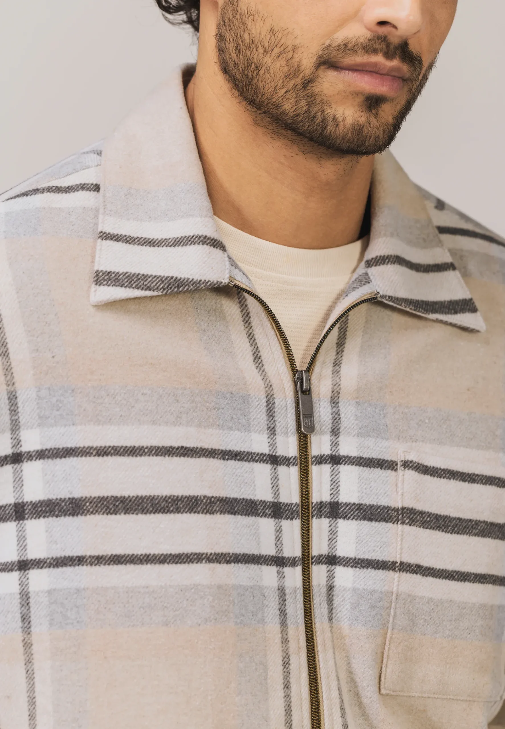 ATELIER geruit overshirt twill Overshirts|Overhemden