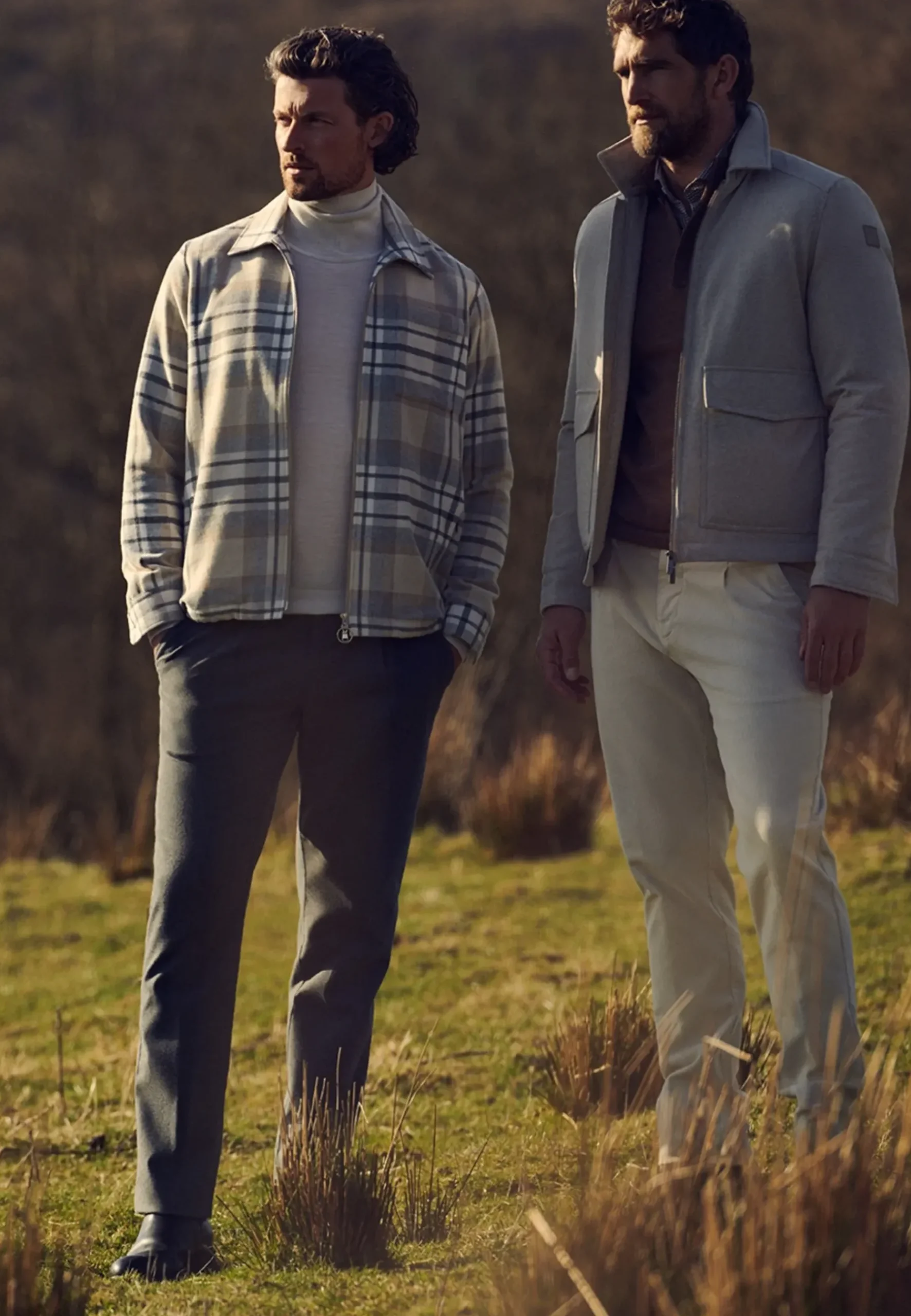 ATELIER geruit overshirt twill Overshirts|Overhemden