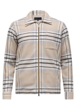 ATELIER geruit overshirt twill Overshirts|Overhemden