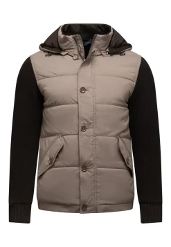 Hot ATELIER jas met gebreide mouwen Jassen