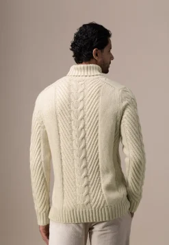 Clearance ATELIER kabelgebreide coltrui Truien