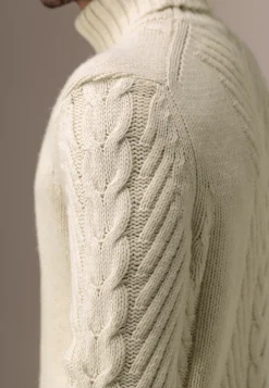 Clearance ATELIER kabelgebreide coltrui Truien