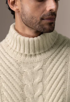 Clearance ATELIER kabelgebreide coltrui Truien