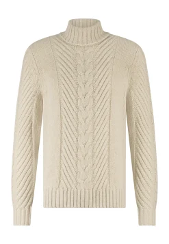 Clearance ATELIER kabelgebreide coltrui Truien