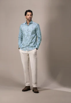 Best ATELIER overhemd met bladprint Overhemden