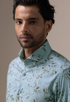 Best ATELIER overhemd met bladprint Overhemden