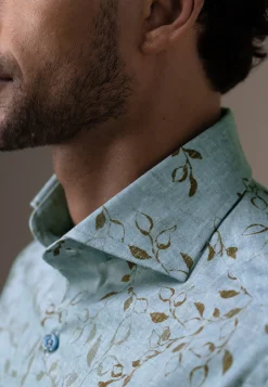 Best ATELIER overhemd met bladprint Overhemden