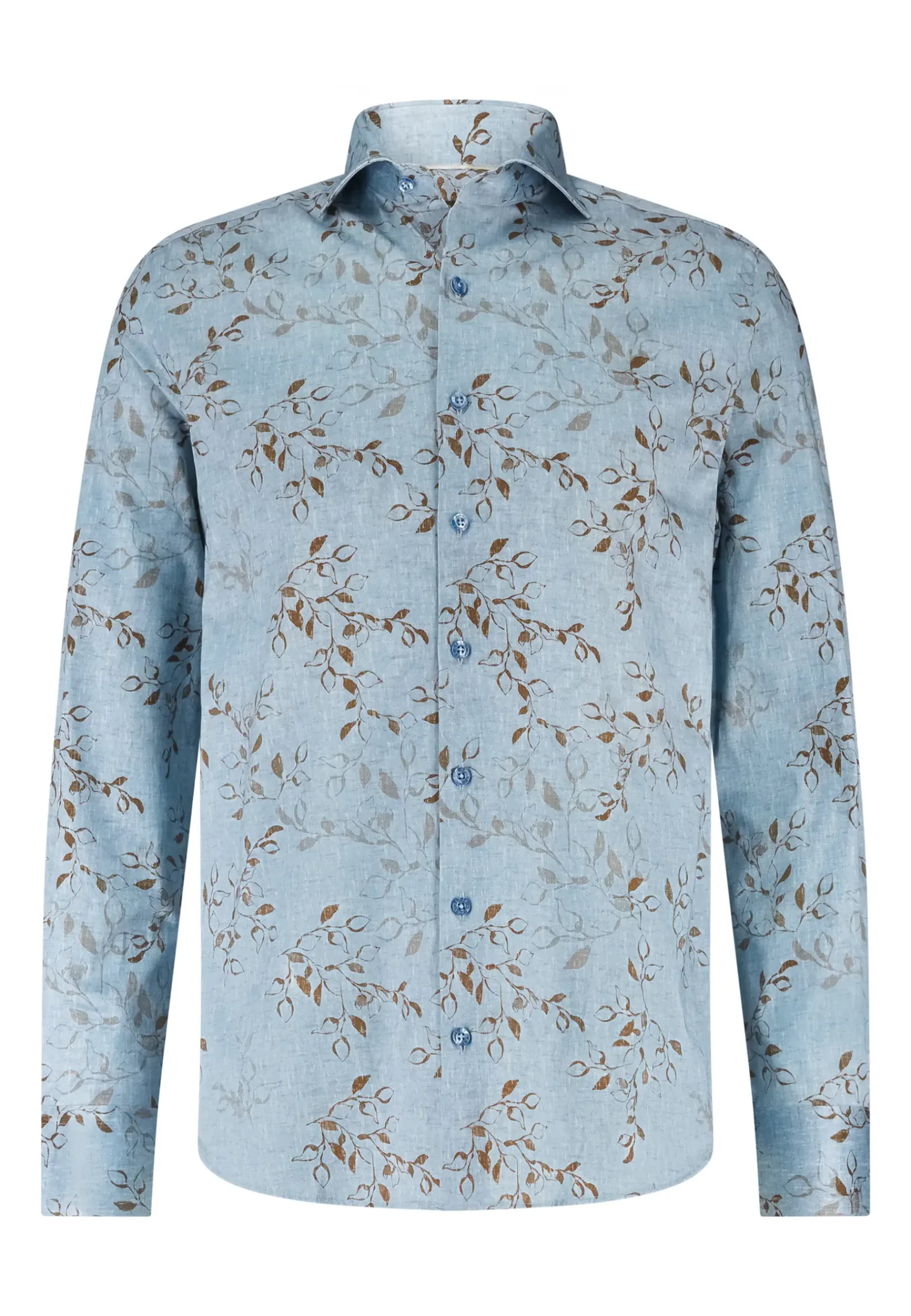 Best ATELIER overhemd met bladprint Overhemden