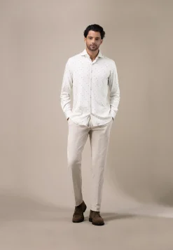 Clearance ATELIER overhemd met microprint Overhemden