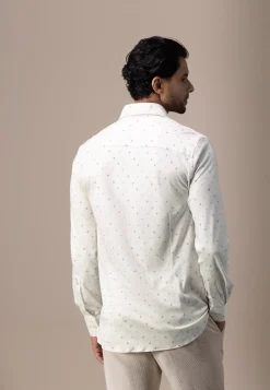 Clearance ATELIER overhemd met microprint Overhemden