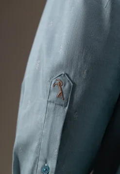 Online ATELIER overhemd met subtiele print Overhemden