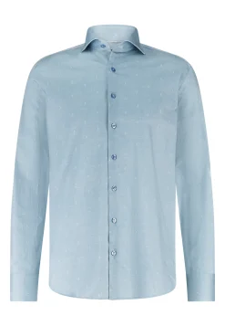 Online ATELIER overhemd met subtiele print Overhemden