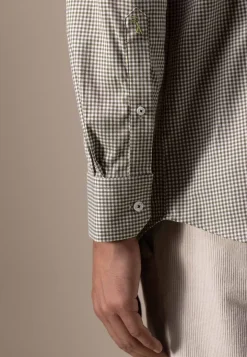 ATELIER twill overhemd met ruitdessin Overhemden