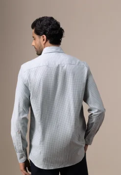 Online ATELIER twill overhemd met ruitdessin Overhemden