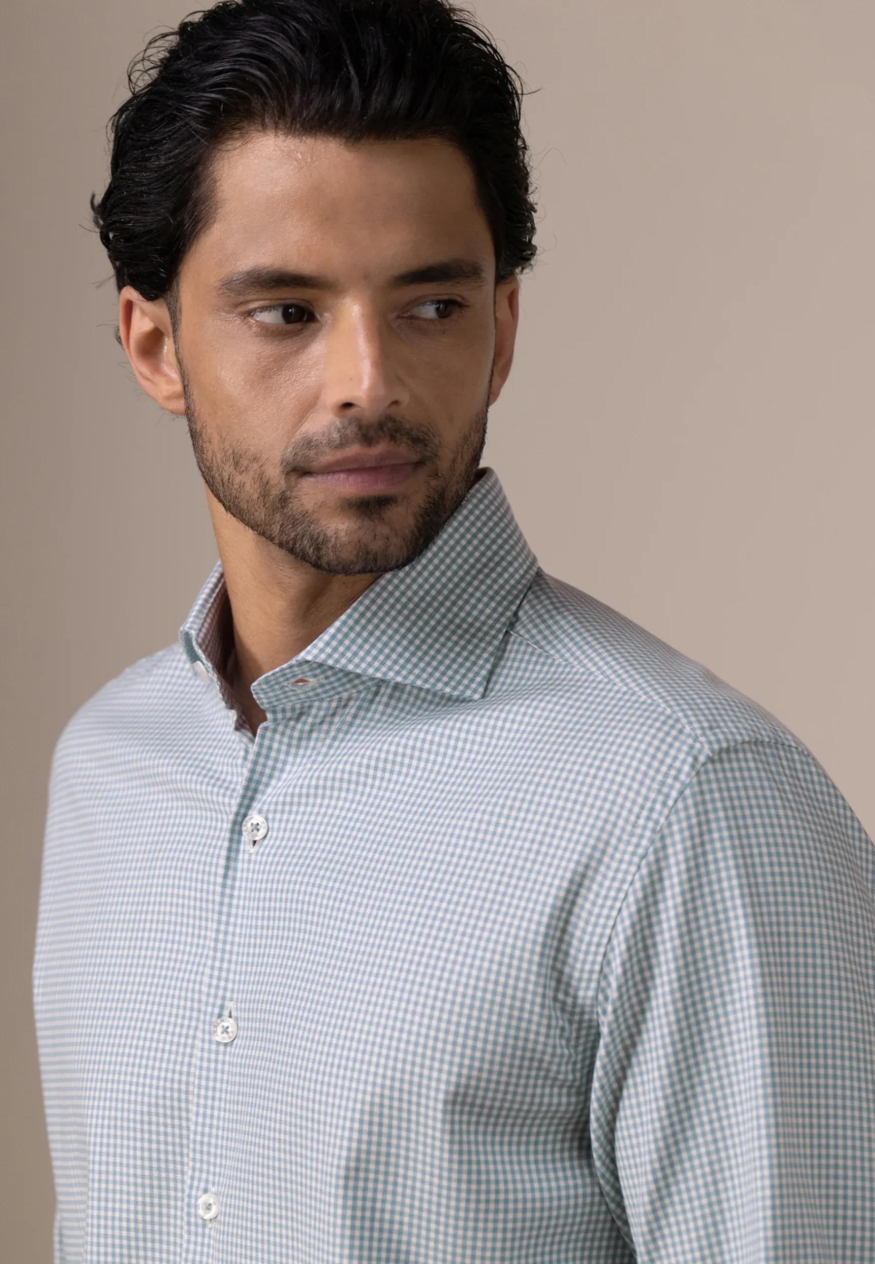 Online ATELIER twill overhemd met ruitdessin Overhemden