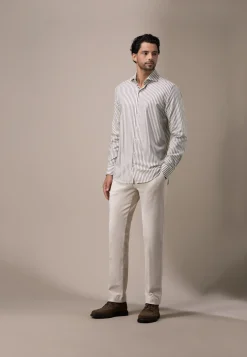 Best ATELIER twill overhemd met streepdessin Overhemden