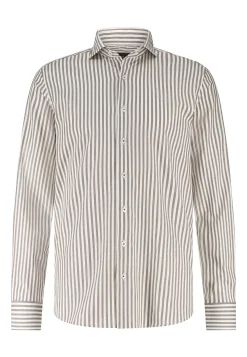 Best ATELIER twill overhemd met streepdessin Overhemden