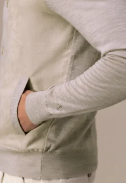 Outlet ATELIER vest met suèdelook details Vesten