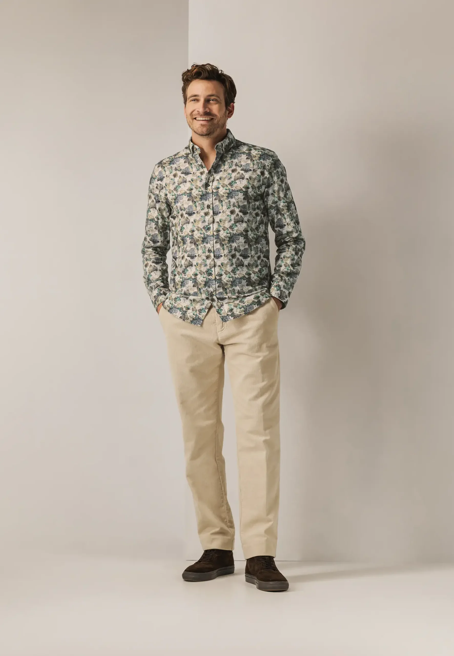 New Biologisch katoenen overhemd met print Overhemden