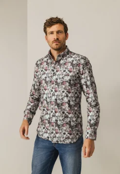 Clearance Biologisch katoenen overhemd met print Overhemden