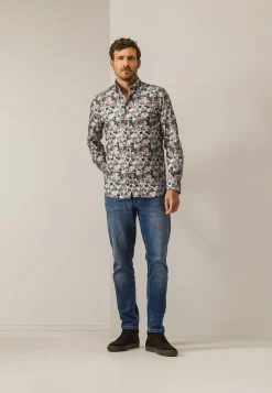 Clearance Biologisch katoenen overhemd met print Overhemden