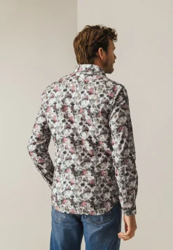 Clearance Biologisch katoenen overhemd met print Overhemden