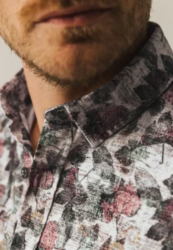 Clearance Biologisch katoenen overhemd met print Overhemden