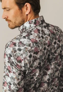 Clearance Biologisch katoenen overhemd met print Overhemden