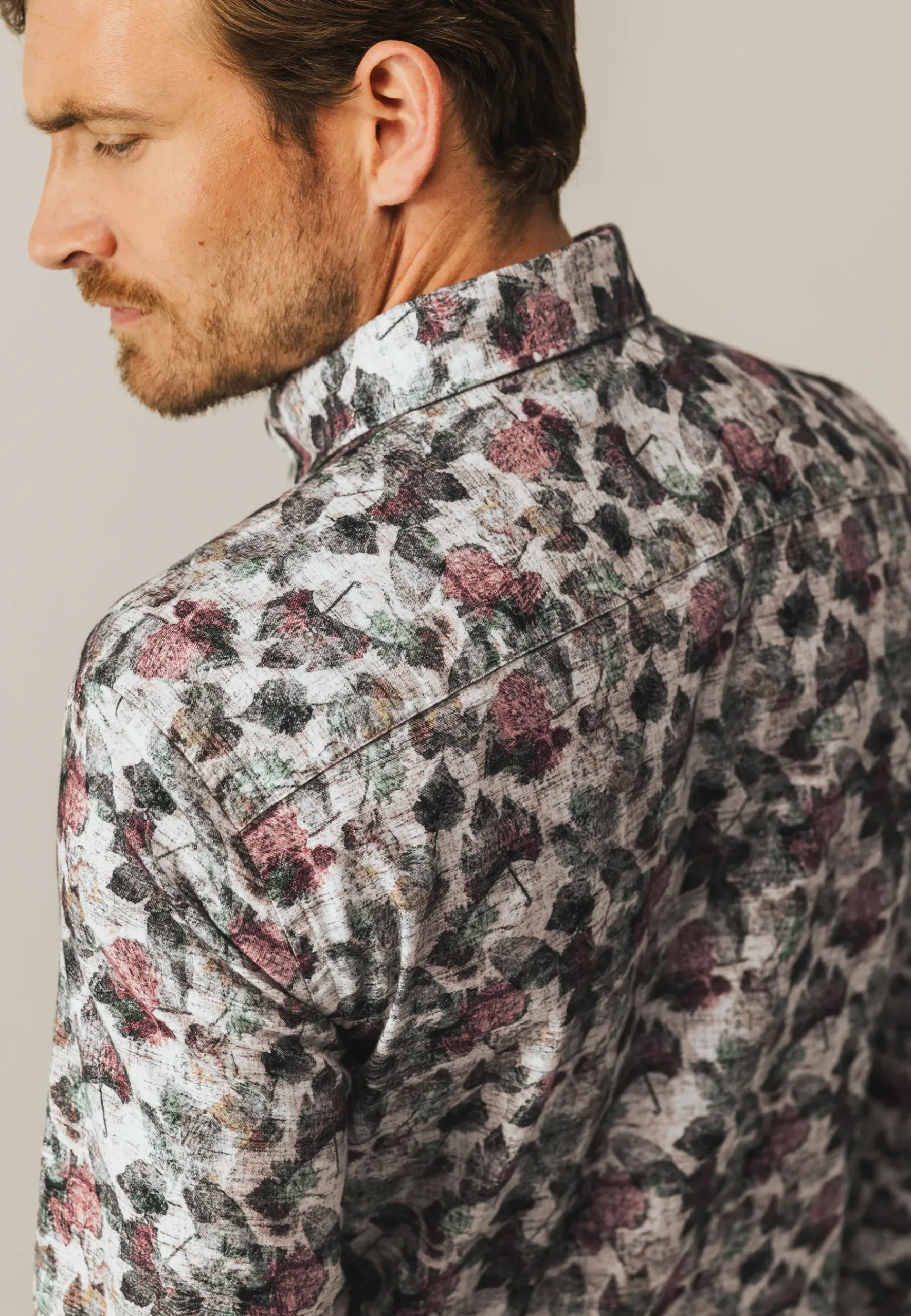 Clearance Biologisch katoenen overhemd met print Overhemden