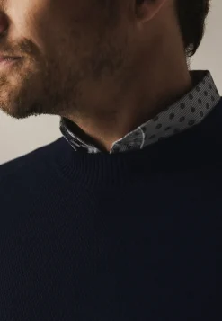 Online Biologisch katoenen trui met structuur Truien