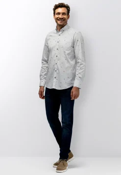 New Button-down overhemd met bloemenprint Overhemden