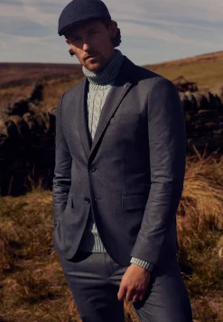 Online City Sport flat cap met visgraatmotief Petten & Mutsen