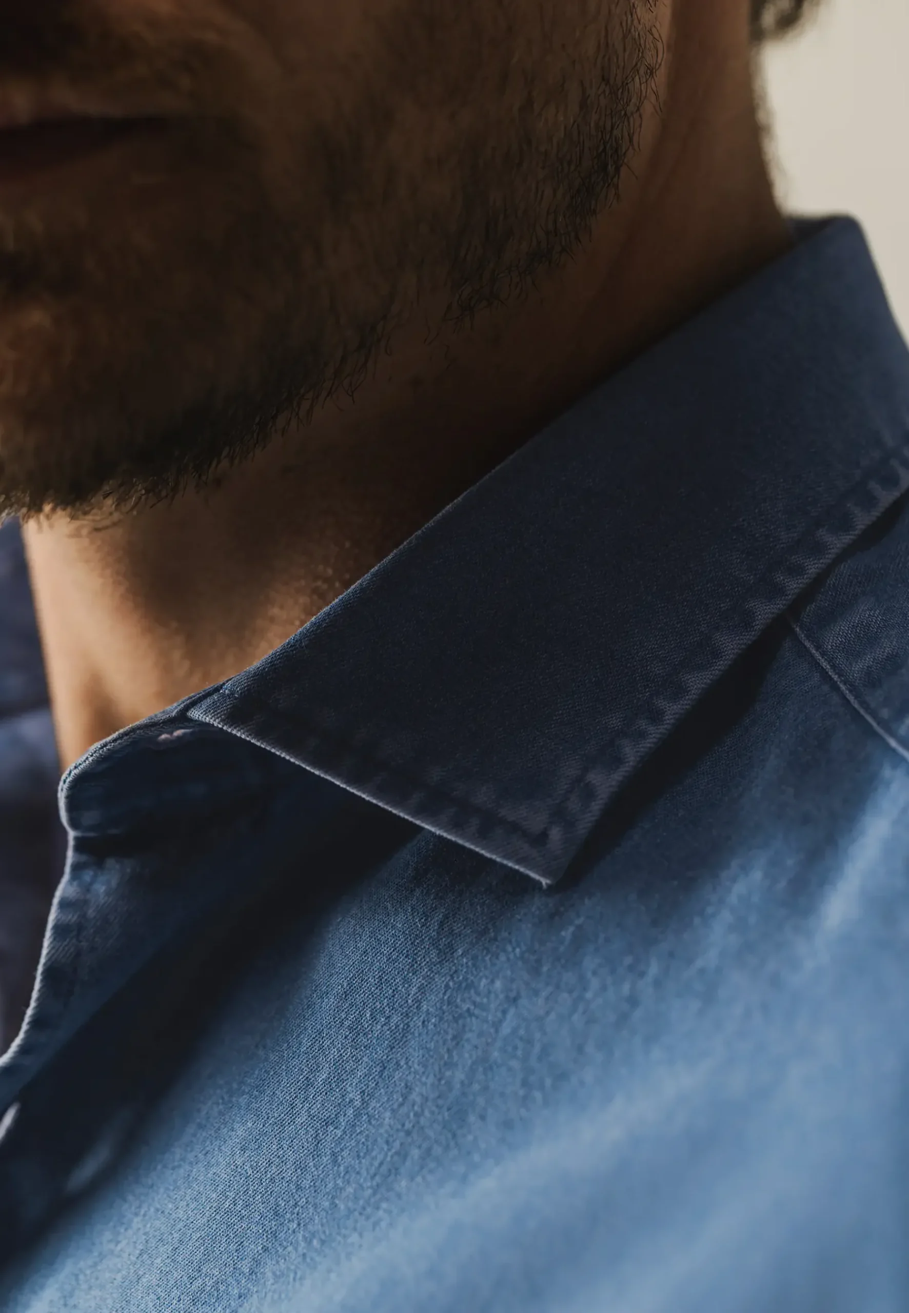 Outlet Denim overhemd van katoen Overhemden