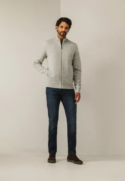 Sale Dubbelgebreid vest met steekzakken Vesten