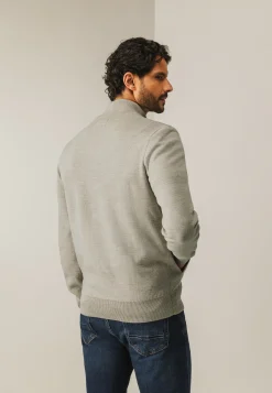 Sale Dubbelgebreid vest met steekzakken Vesten