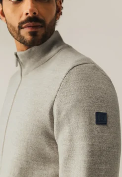 Sale Dubbelgebreid vest met steekzakken Vesten