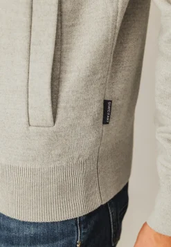 Sale Dubbelgebreid vest met steekzakken Vesten