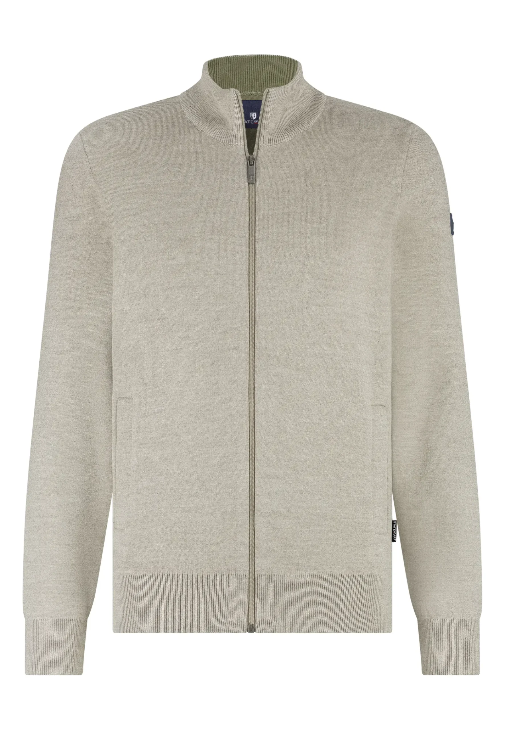 Sale Dubbelgebreid vest met steekzakken Vesten