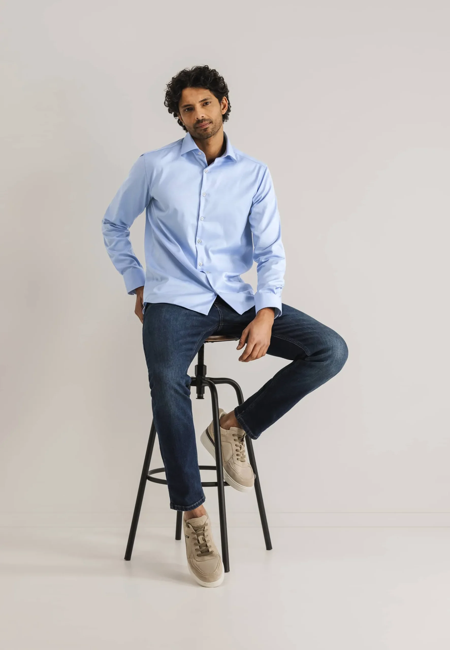 ESSENTIALS strijkvrij overhemd Overhemden