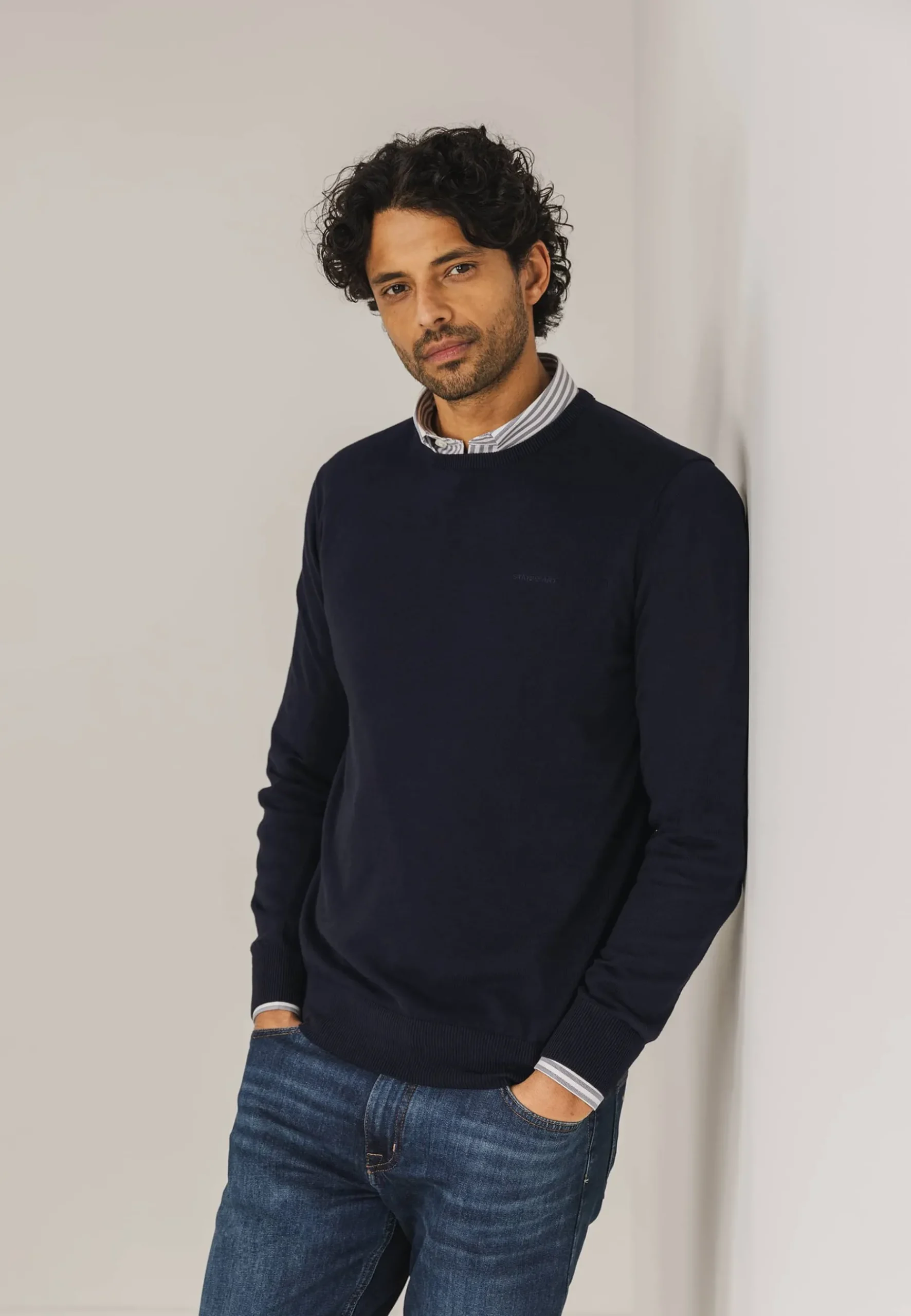 Discount ESSENTIALS trui met ronde hals Truien