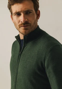 Discount Fijngebreid vest met rits Vesten