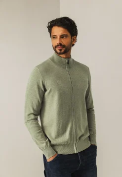 New Fijngebreid vest met rits Vesten