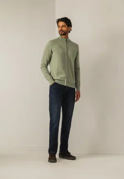 New Fijngebreid vest met rits Vesten