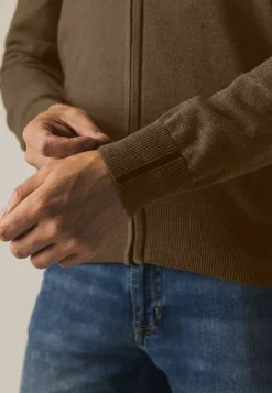 Hot Fijngebreid vest met rits Vesten